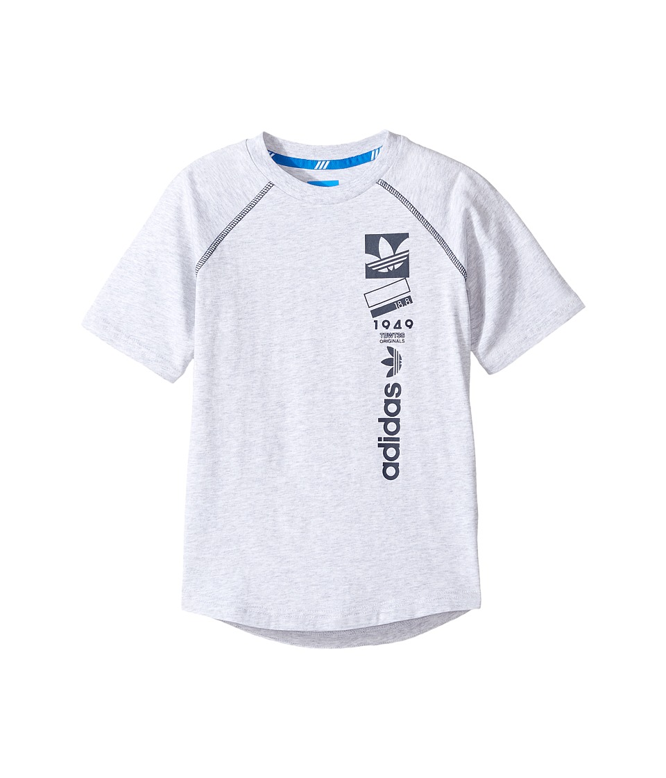 adidas Originals Kids Future Linear (Little Kids/Big Kids) (Light Grey Heather) Boy