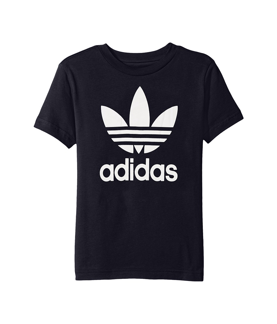 adidas Originals Kids Trefoil Tee (Toddler/Little Kids/Big Kids) (Legend Ink/White) Boy