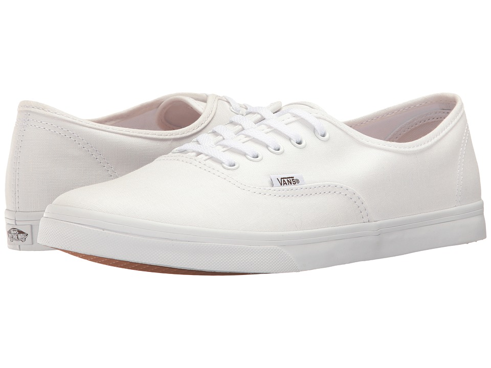 Vans Authentic Lo Pro ((Shadow Stripe) True White/True White) Skate Shoes