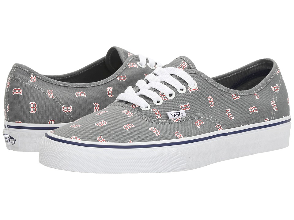 Vans Authentic x MLB ((MLB) Boston Red Sox/Gray) Shoes