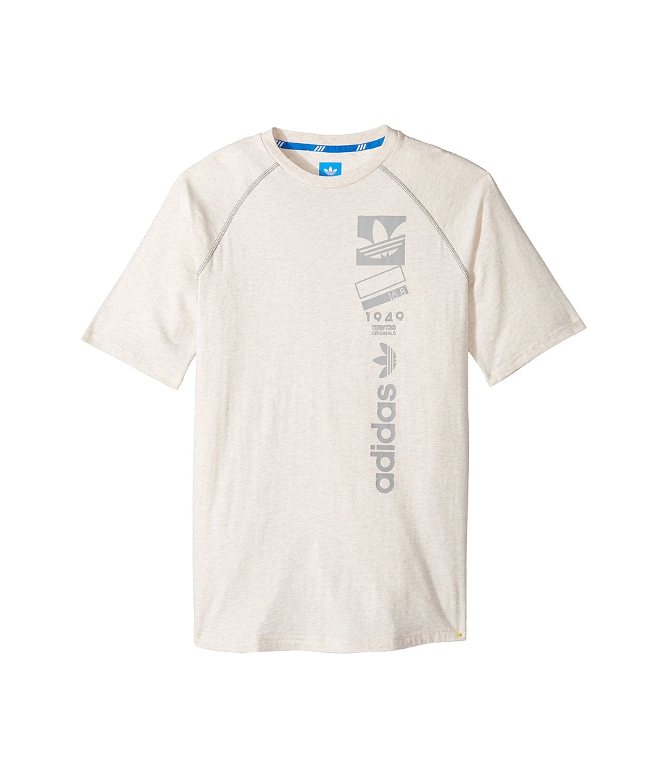 adidas Originals Kids Future Linear (Little Kids/Big Kids) (Chalk White Melange) Boy
