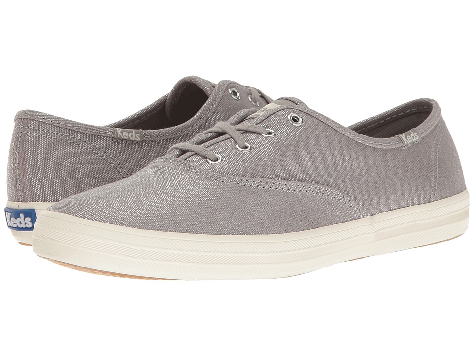 Keds Champion Metallic Canvas (Silver Metallic) Women