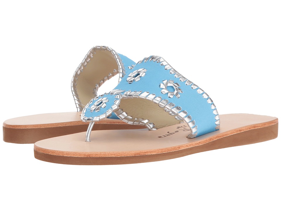 Jack Rogers Boating Jacks (Light Blue/Silver) Women