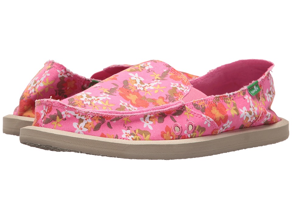 Sanuk Donna Aloha (Paradise Pink Waikiki Floral) Women