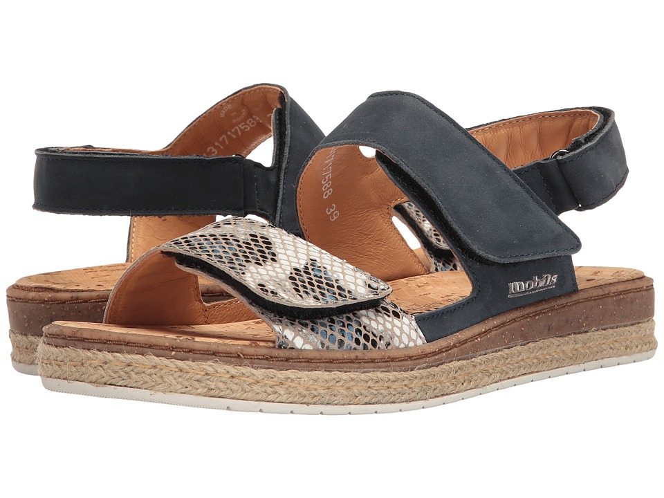 Mephisto Alysee (Navy Bucksoft/Denim Boa) Women