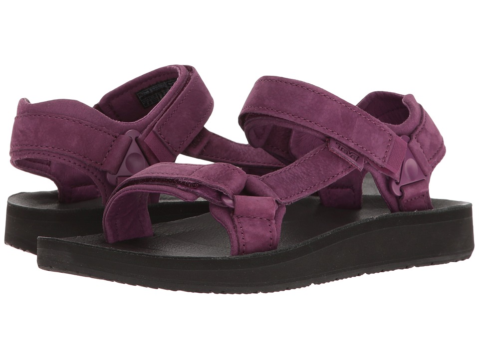 Teva Original Universal Premier Leather (Dark Purple) Women