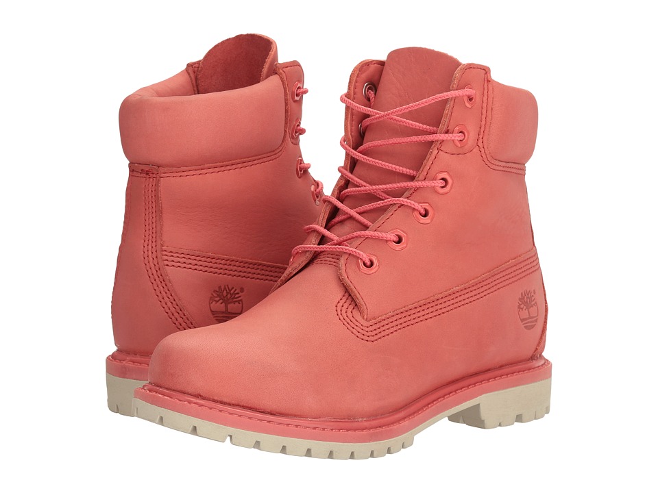 Timberland 6 Premium Boot (Dark Pink Full Grain) Women