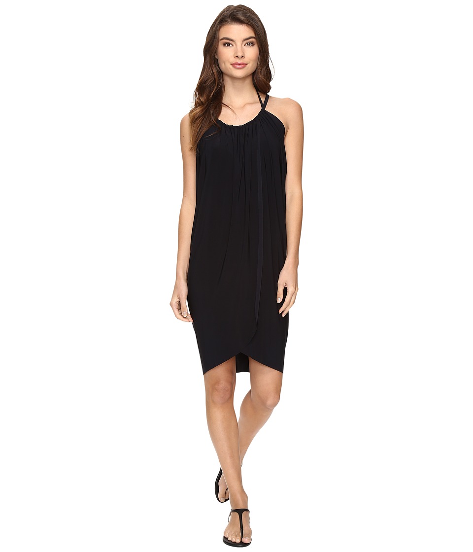Magicsuit Solids Draped Cover-Up (Black) Women