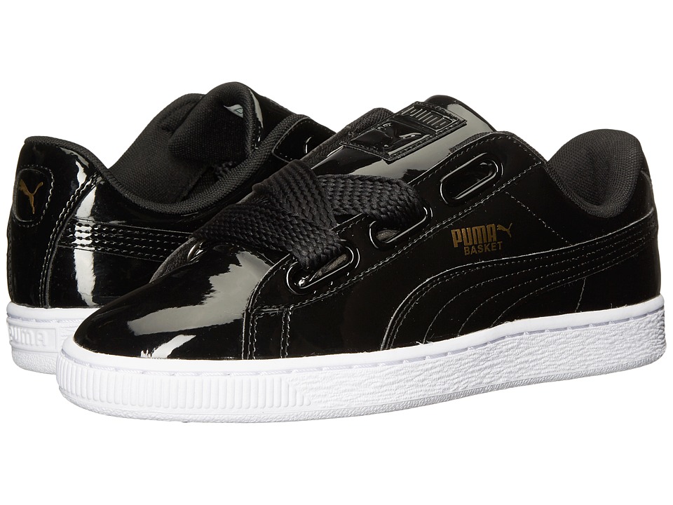 PUMA Basket Heart Patent (Puma Black/Puma Black) Women
