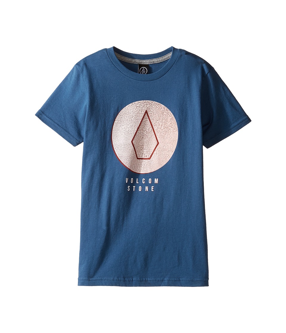 Volcom Kids Cracked Short Sleeve Tee (Toddler/Little Kids) (Smokey Blue) Boy