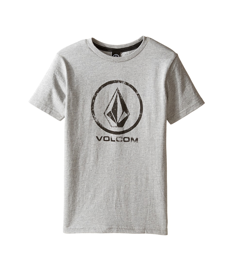 Volcom Kids Lino Stone Short Sleeve Tee (Toddler/Little Kids) (Heather Grey) Boy