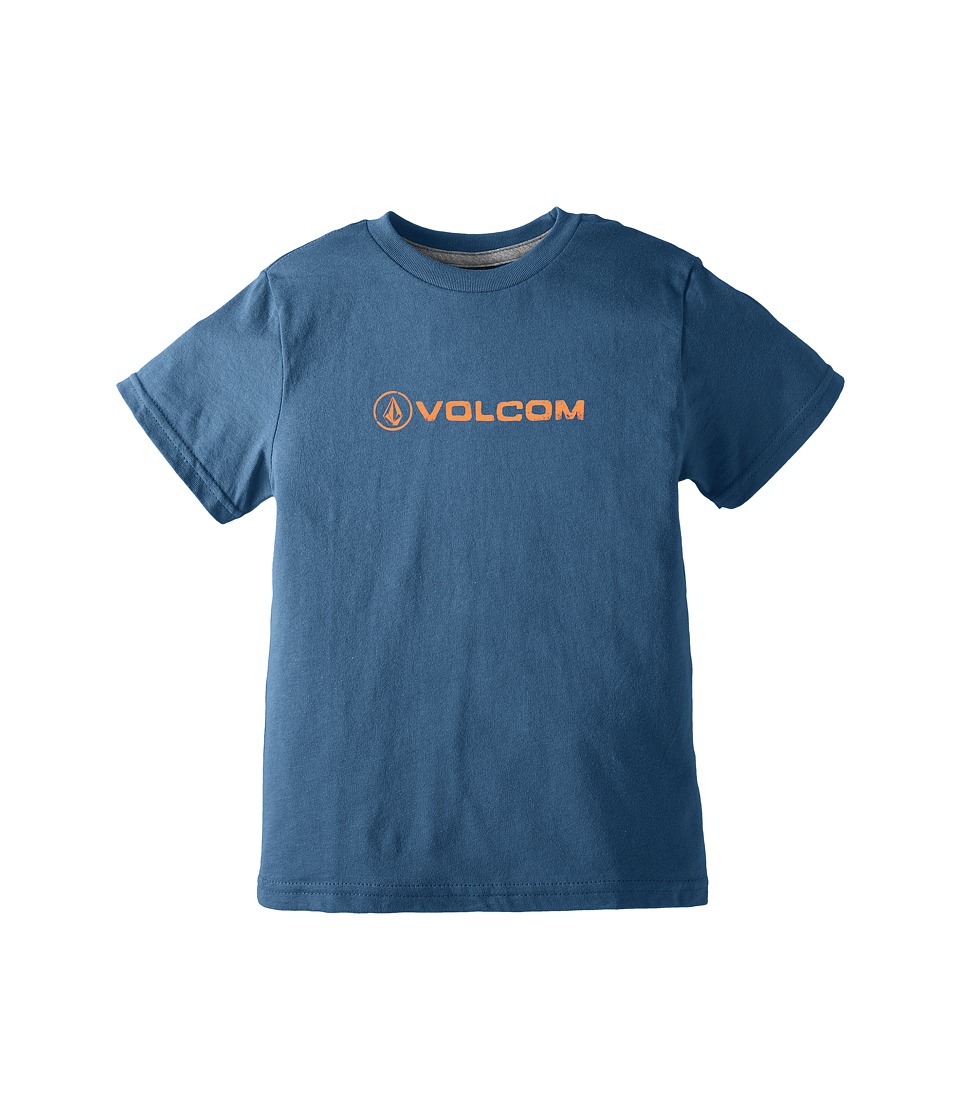 Volcom Kids Lino Euro Short Sleeve Tee (Toddler/Little Kids) (Smokey Blue) Boy