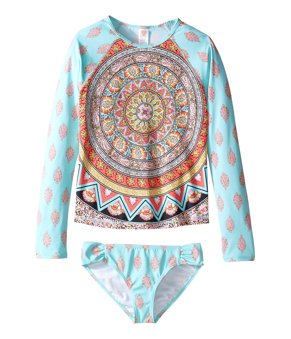 Billabong Kids Samsara Long Sleeve Rashguard Set (Little Kids/Big Kids) (Multi) Girl