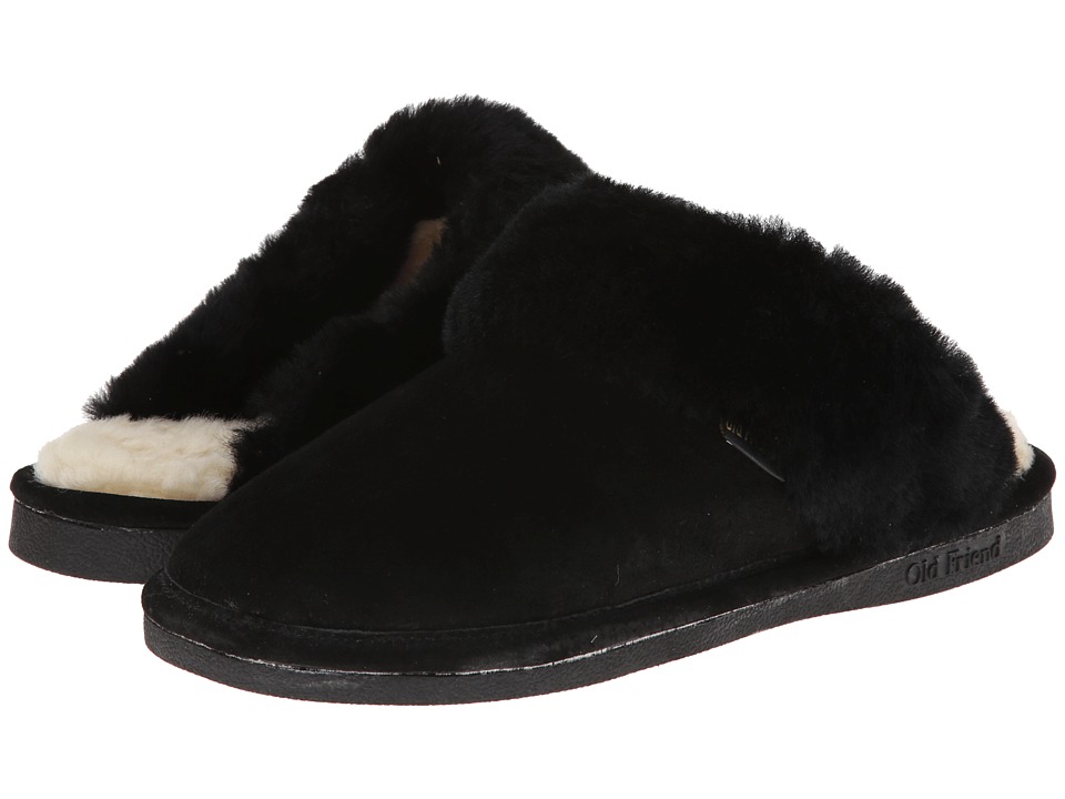 Old Friend Ladies Scuff (Black) Women's Shoes