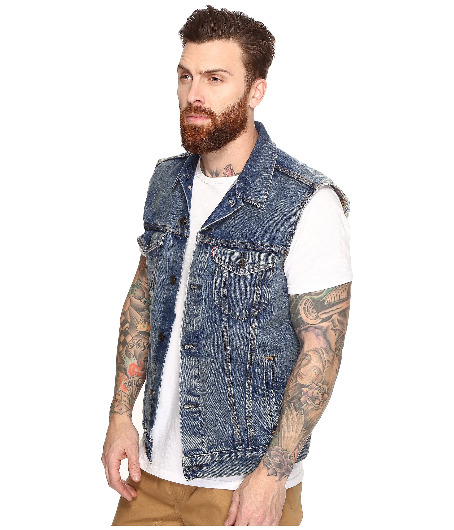 Levi’s Trucker Jacket Levi's® men’s jackets are a modern twist on classic styles. Find your style and shop for men's casual jean jackets, vests, truckers, and more outerwear at Levi's®. Skip to content Skip to navigation. Track Order; Levi's® WellThread™ x Outerknown Lined Trucker Jacket. $