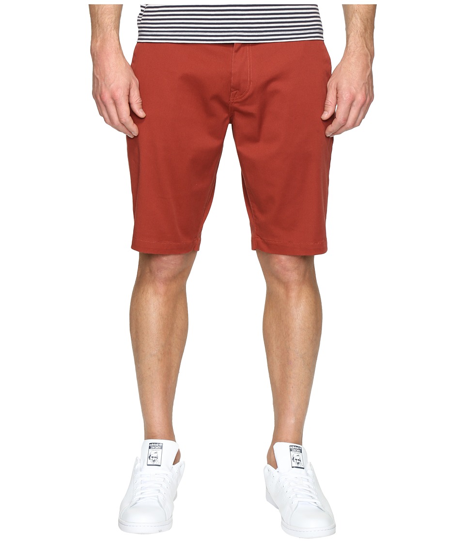 Volcom Frickin Modern Stretch Chino Shorts (Dark Clay) Men