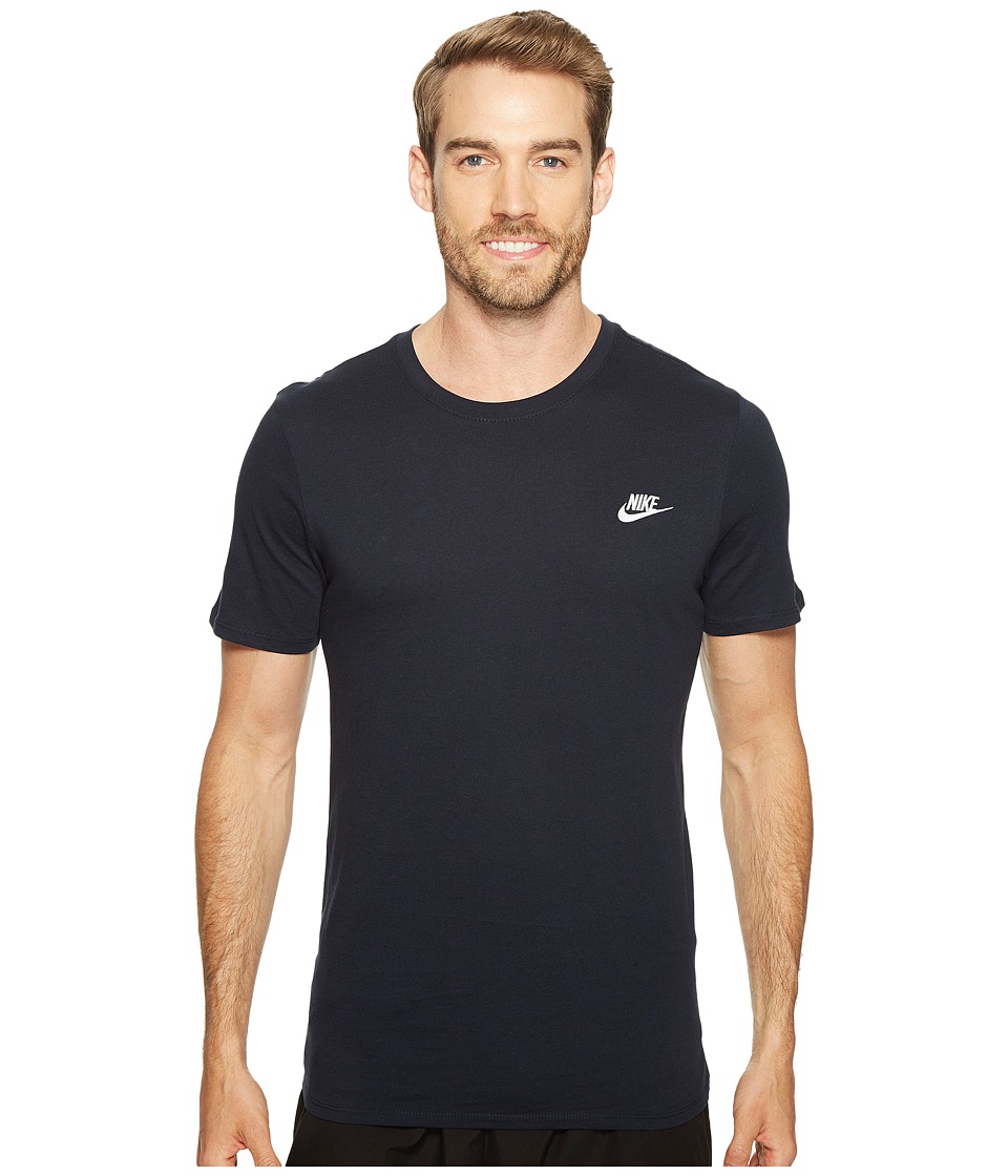 Nike Core Embroidered Futura Tee (Dark Obsidian/Dark Obsidian/White) Men