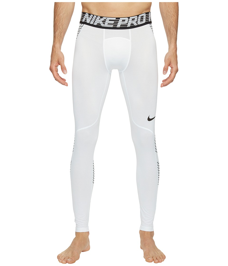 Nike Pro Hypercool Training Tight (White/Black/Black) Men