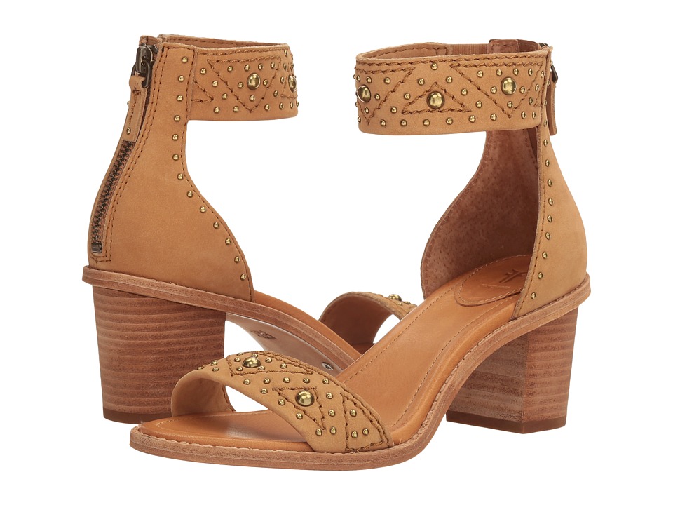 Frye Brielle Deco Back Zip (Sand Oiled Nubuck) Women