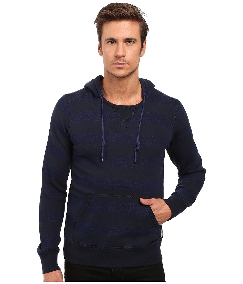 Scotch & Soda - Home Alone Striped Hoodie (Indigo) Men