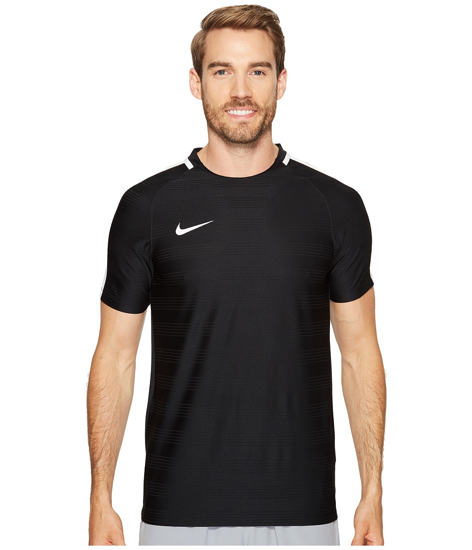 Nike Dry Squad Soccer Top (Black/White/White) Men