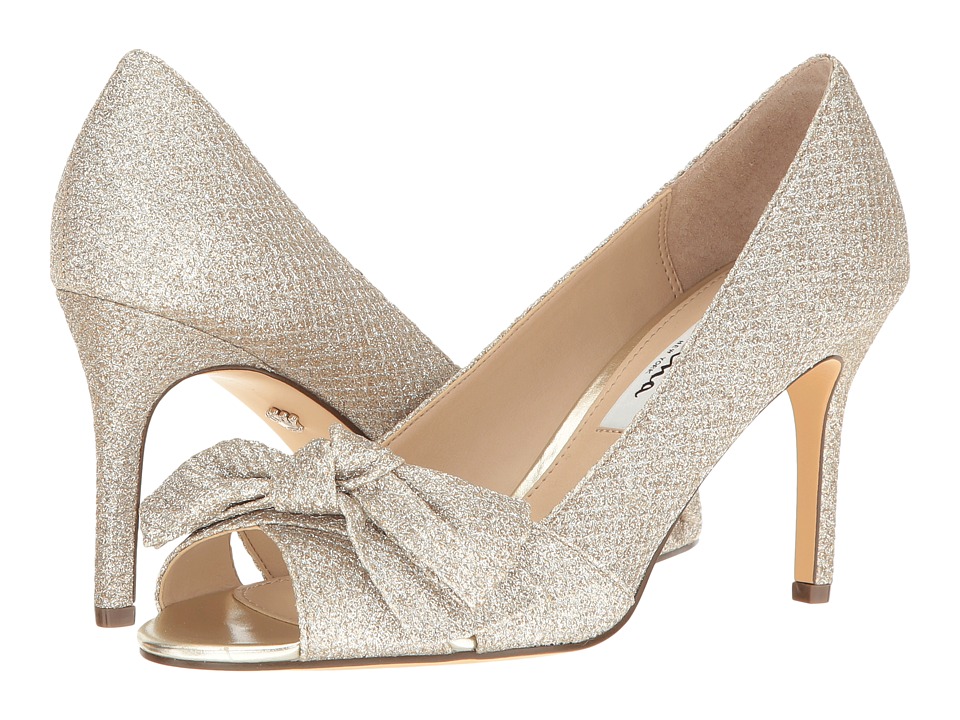 Nina Forbet (Soft Platino Diamond Glitter Mesh) High Heels