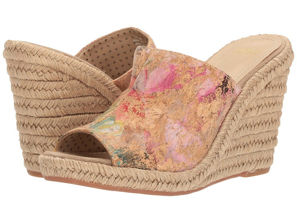 Johnston & Murphy Myrah (Natural Cork/Floral Print) Women