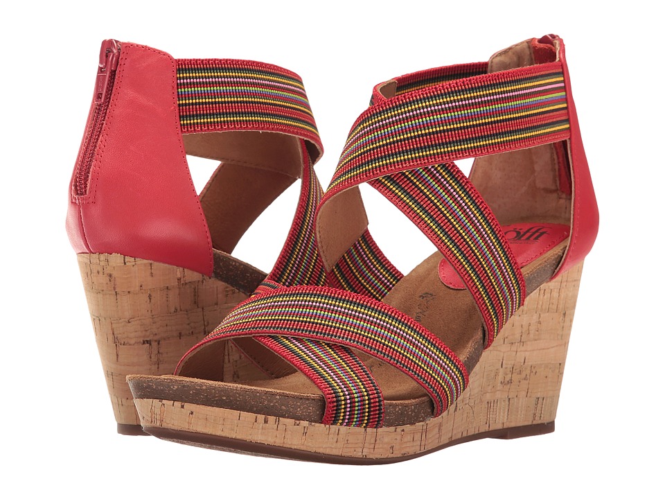 Sofft Cary (Fire Red/Red Multi/M-Vege/Elastic) Women