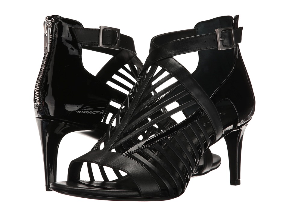 Calvin Klein Camella (Black Leather/Patent) Women