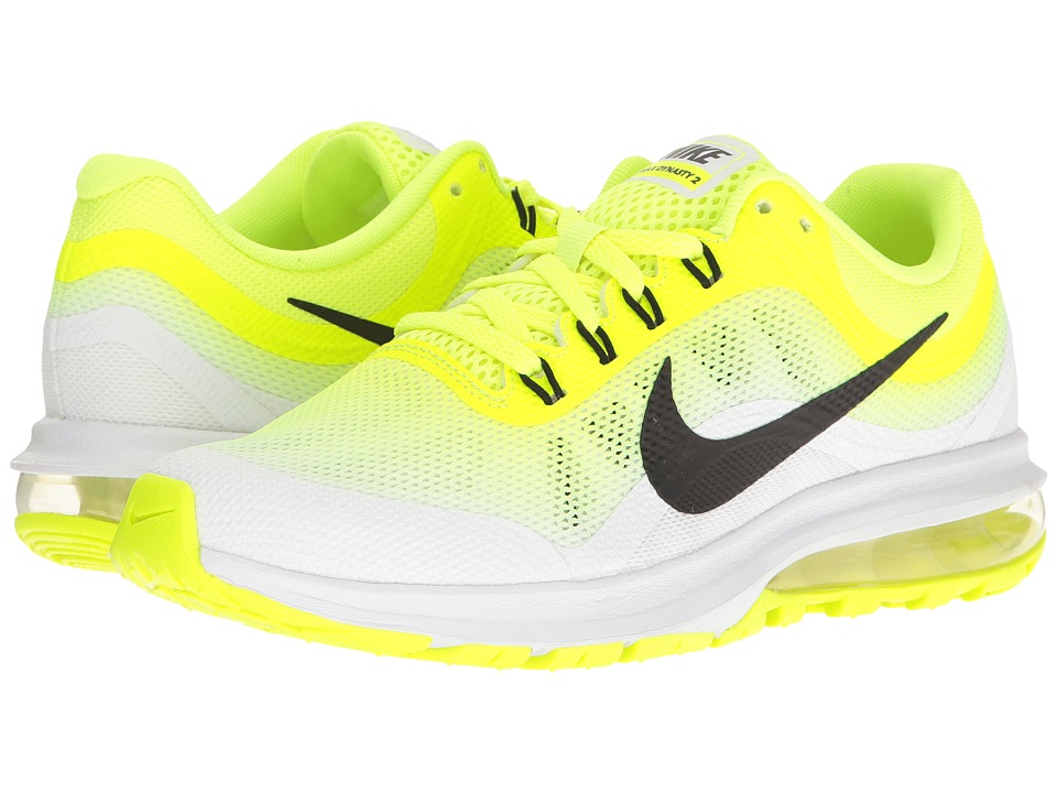 Nike Kids Air Max Dynasty 2 (Big Kid) (Volt/Black/White) Boys Shoes
