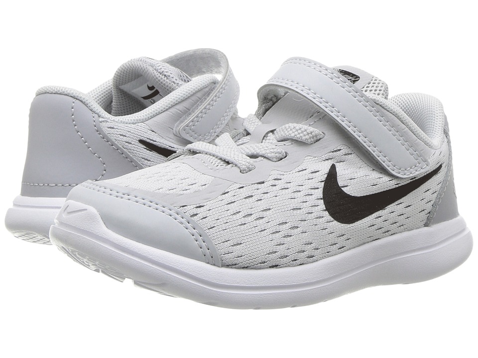 Nike Kids Free RN Sense (Infant/Toddler) (Pure Platinum/Black/Wolf Grey/Cool Grey) Girls Shoes