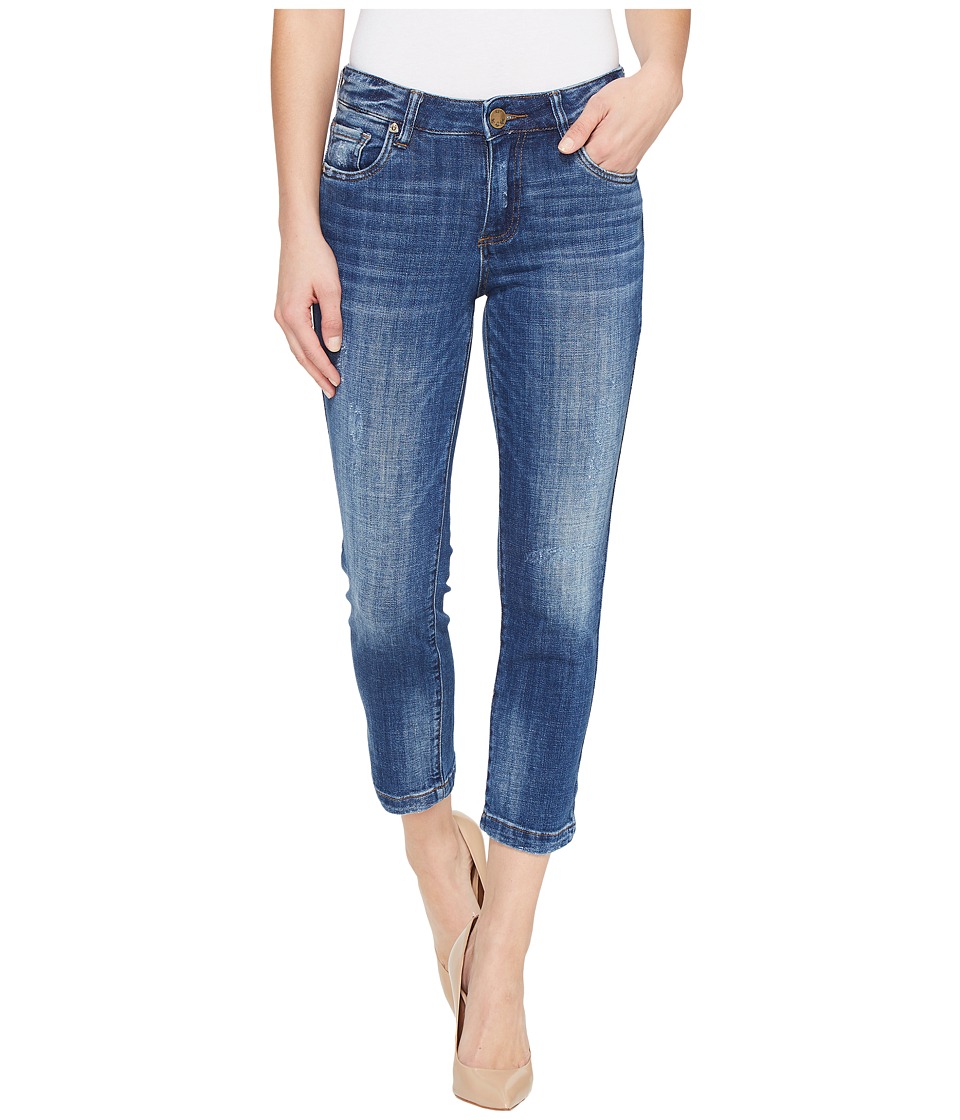 KUT from the Kloth Lauren Crop Straight Leg in Entrusted (Entrusted/Medium Base Wash) Women