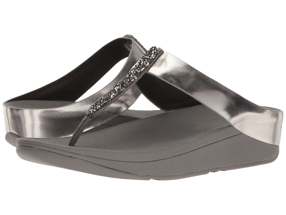 FitFlop Fino Toe Post (Pewter) Women