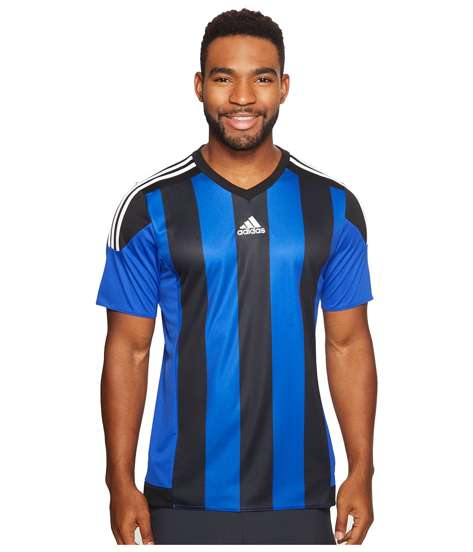 adidas Striped 15 Jersey (Bold Blue/Black/White) Men