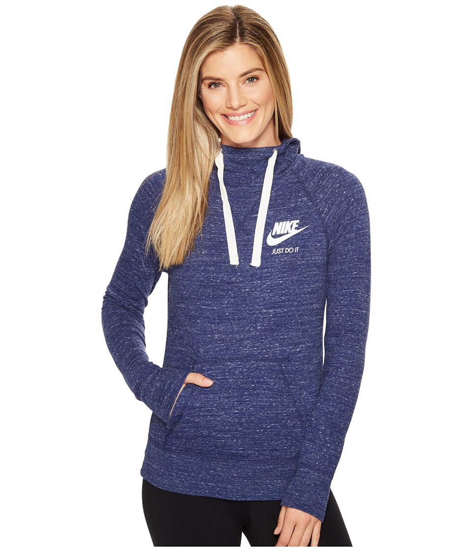 Nike Sportswear Pullover Hoodie (Binary Blue/Sail) Women