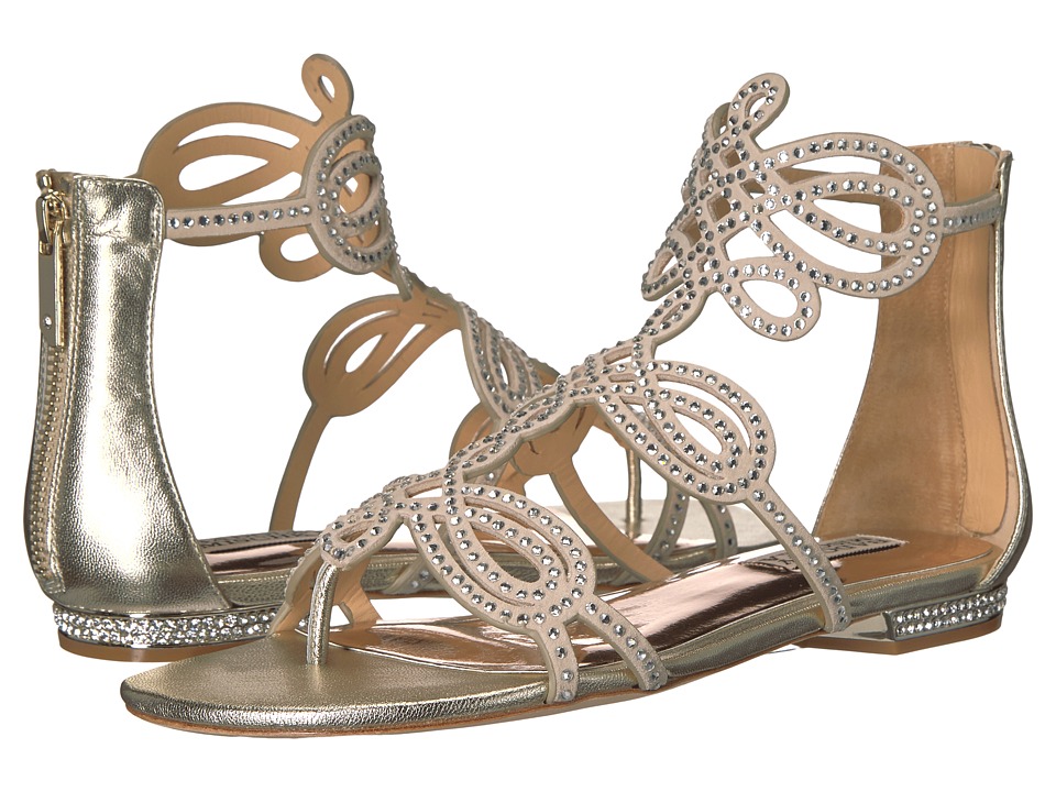 Badgley Mischka Tempe (Platino Suede/Leather) Women