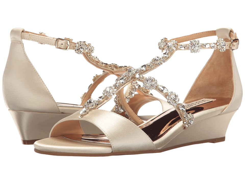Badgley Mischka Terry (Ivory Satin) Women