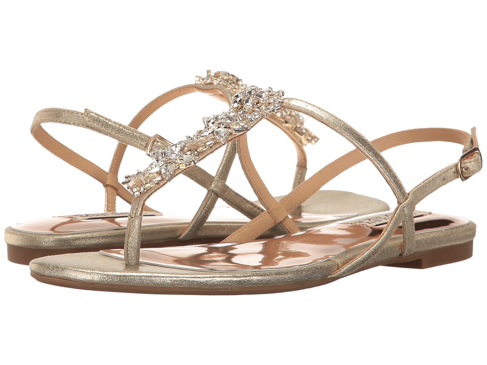 Badgley Mischka Tate (Platino Metallic Suede) Women
