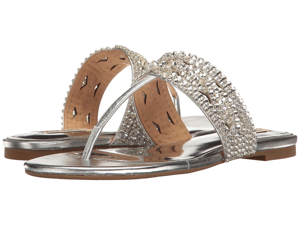 Badgley Mischka Trent (Silver Metallic Leather) Women