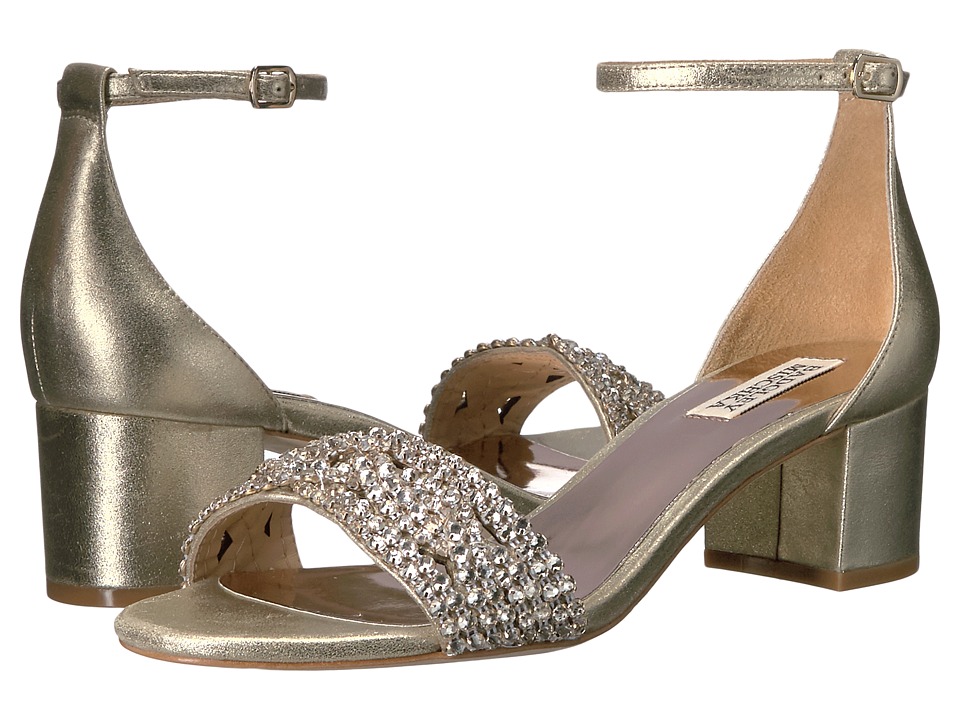 Badgley Mischka Triana (Platino Metallic Suede) Women