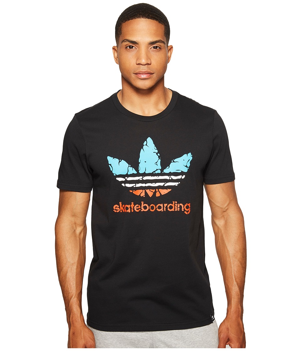 adidas Skateboarding Clima 3.0 Courtside Tee (Black/Energy Blue/White/Energy) Men
