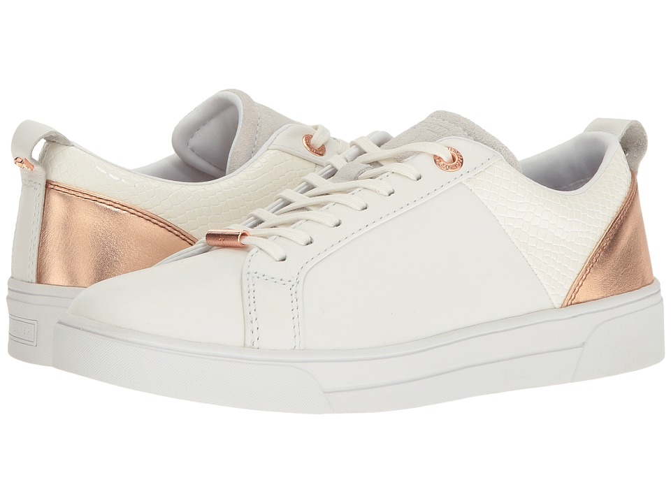 Ted Baker Kulei (White/Rose Gold Leather/PU) Women