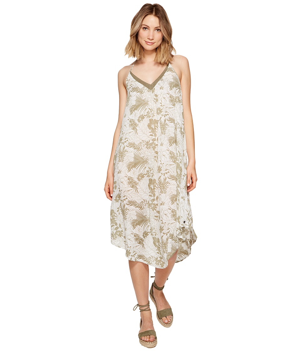 Roxy Kat Fish Dress (Deep Lichen Green Equatorial Jungle) Women