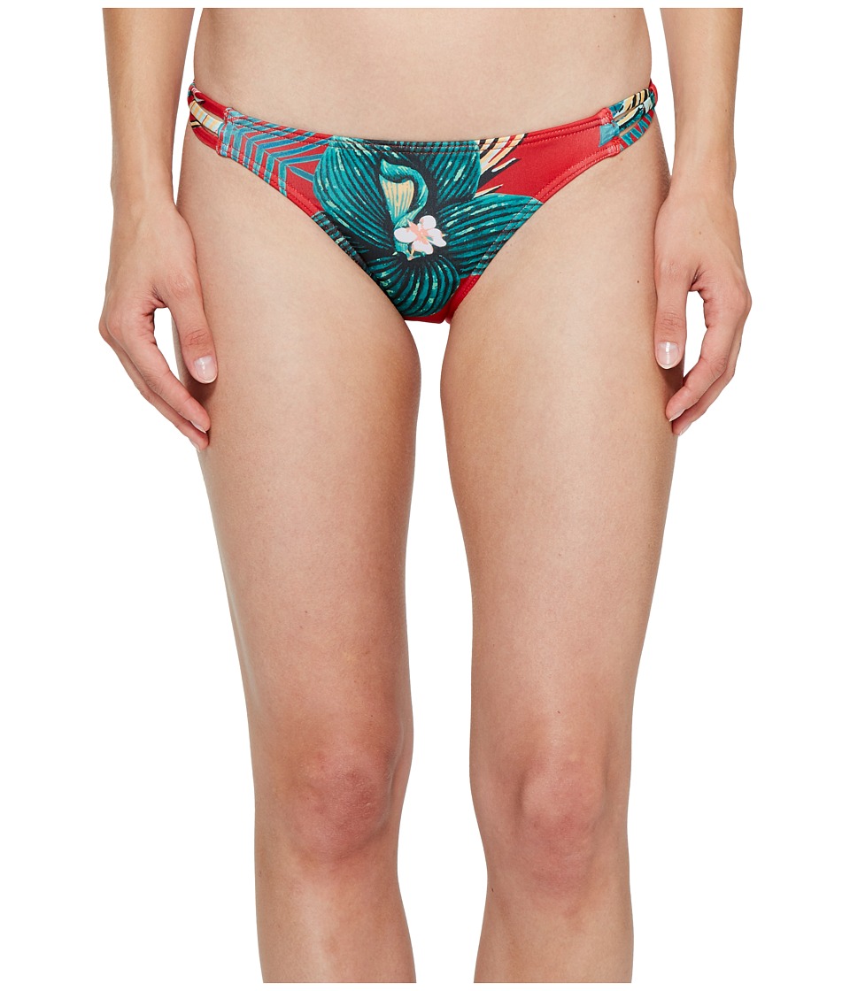 Roxy Cuba Gang Surfer Bikini Bottom (Salsa Havana Flower) Women