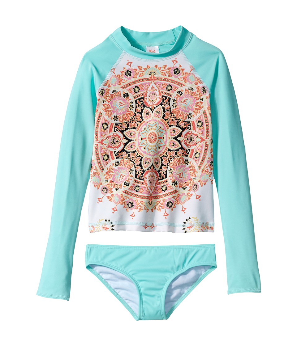 Billabong Kids Groovy Luv Long Sleeve Rashguard Set (Little Kids/Big Kids) (Multi) Girl