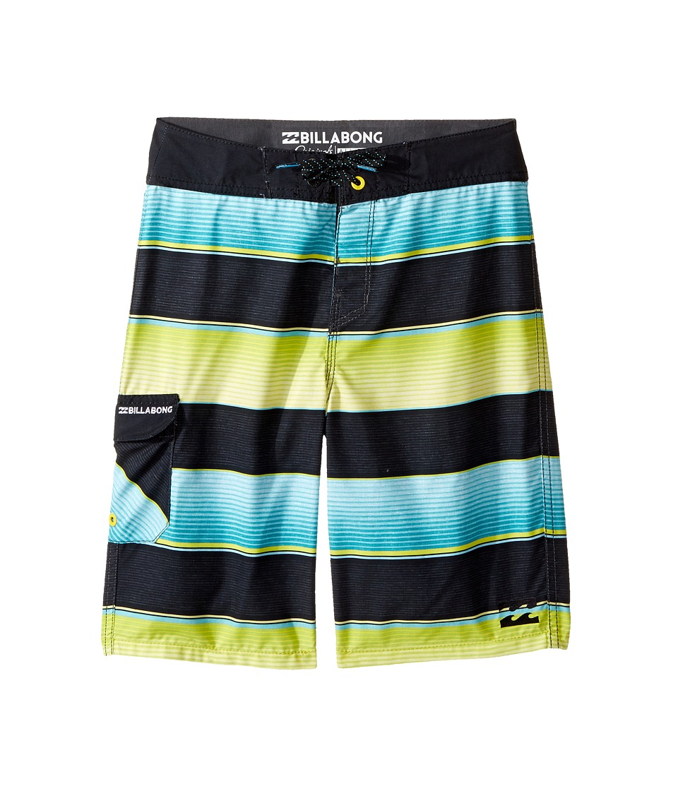 Billabong Kids All Day OG Stripe Boardshorts (Big Kids) (Aqua) Boy