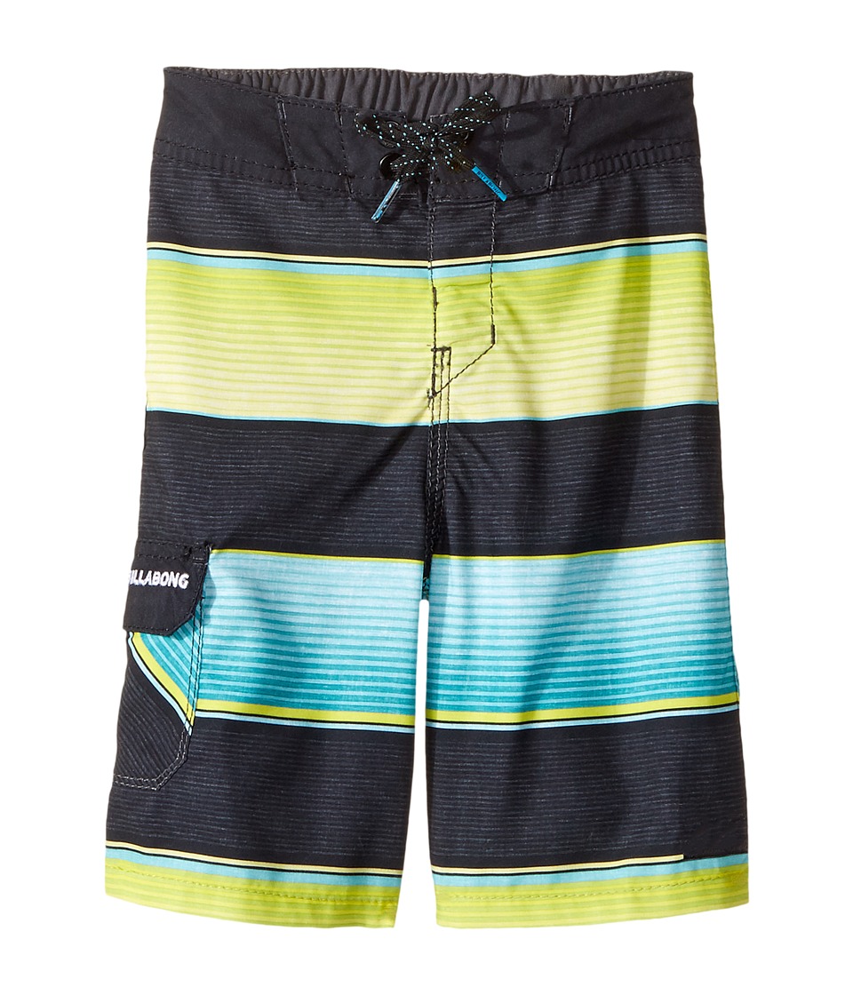 Billabong Kids All Day OG Stripe Boardshorts (Toddler/Little Kids) (Aqua) Boy