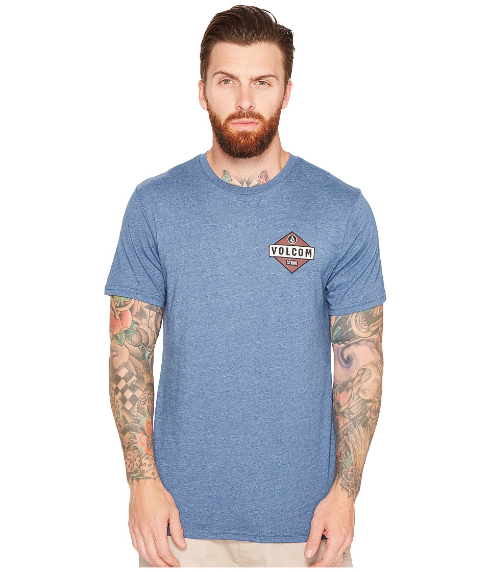 Volcom Caution Tee (Smokey Blue Heather) Men