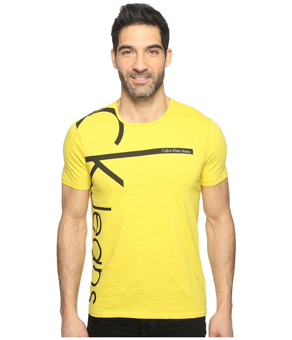 Calvin Klein Jeans Vertical Logo Tee (Warm Olive) Men