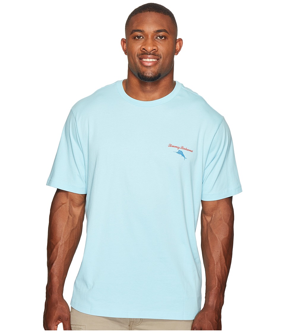 Tommy Bahama Big & Tall Big Tall Mr Ice Guy Tee (Graceful Sea) Men